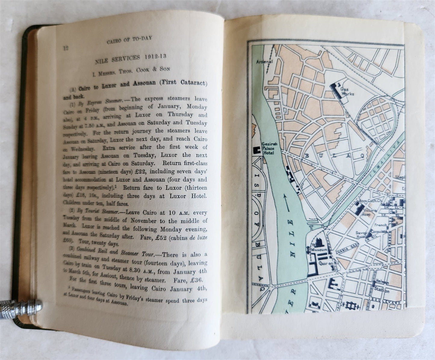 1912 CAIRO of TO-DAY antique PRACTICAL GUIDE to CAIRO and the NILE illustrated