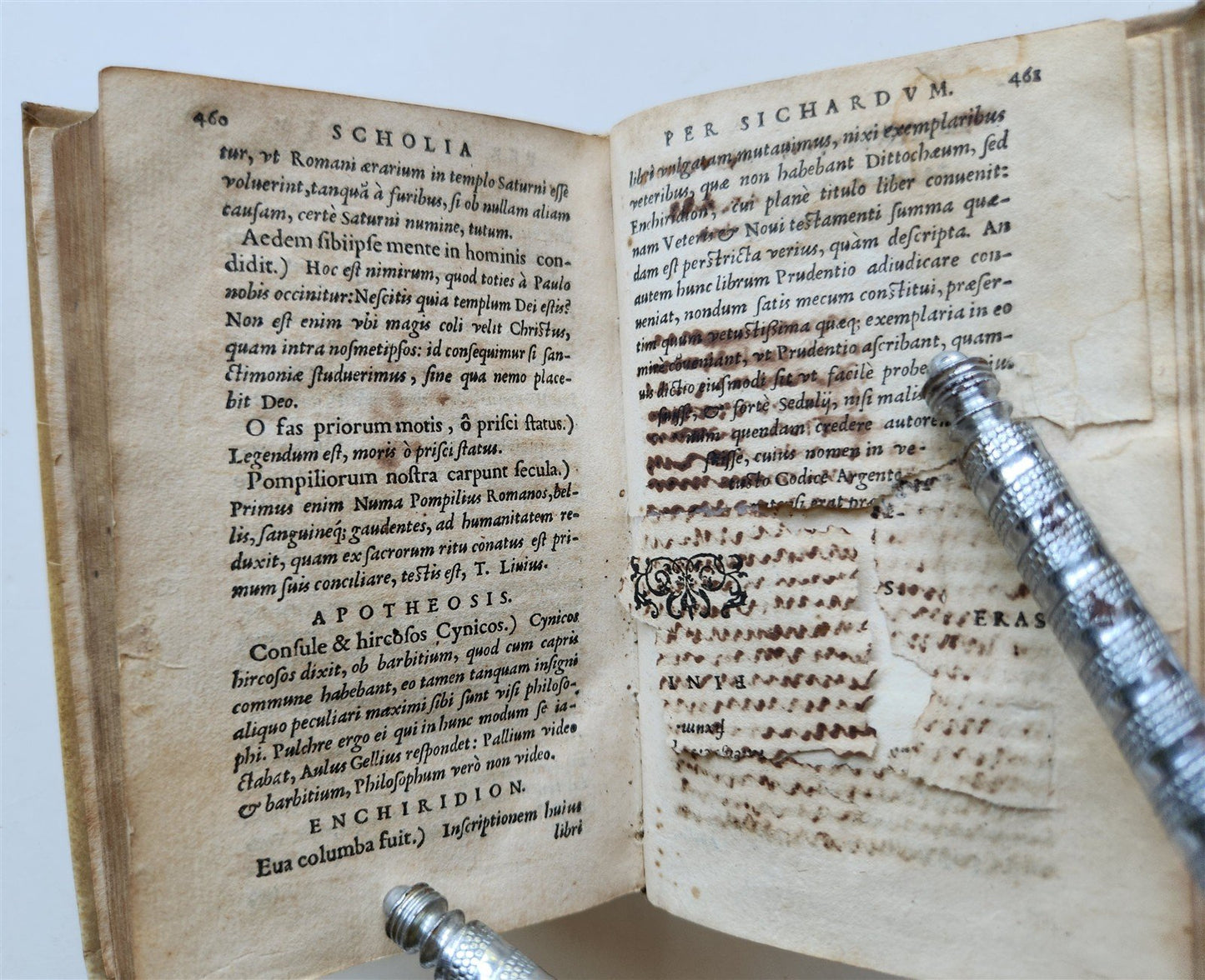 1553 POETRY by PRUDENTIUS antique 16th CENTURY vellum binding