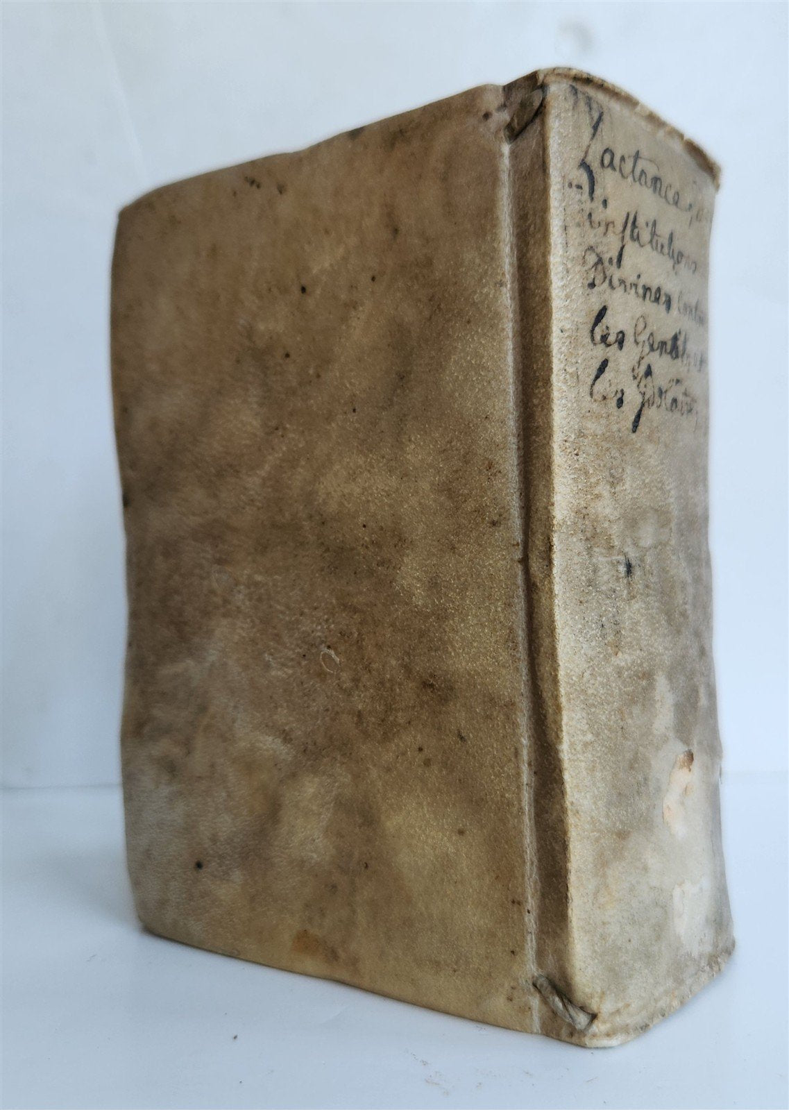 1587 LACTANTIUS Des divines institutions, contre les gentils & idolatres ANTIQUE