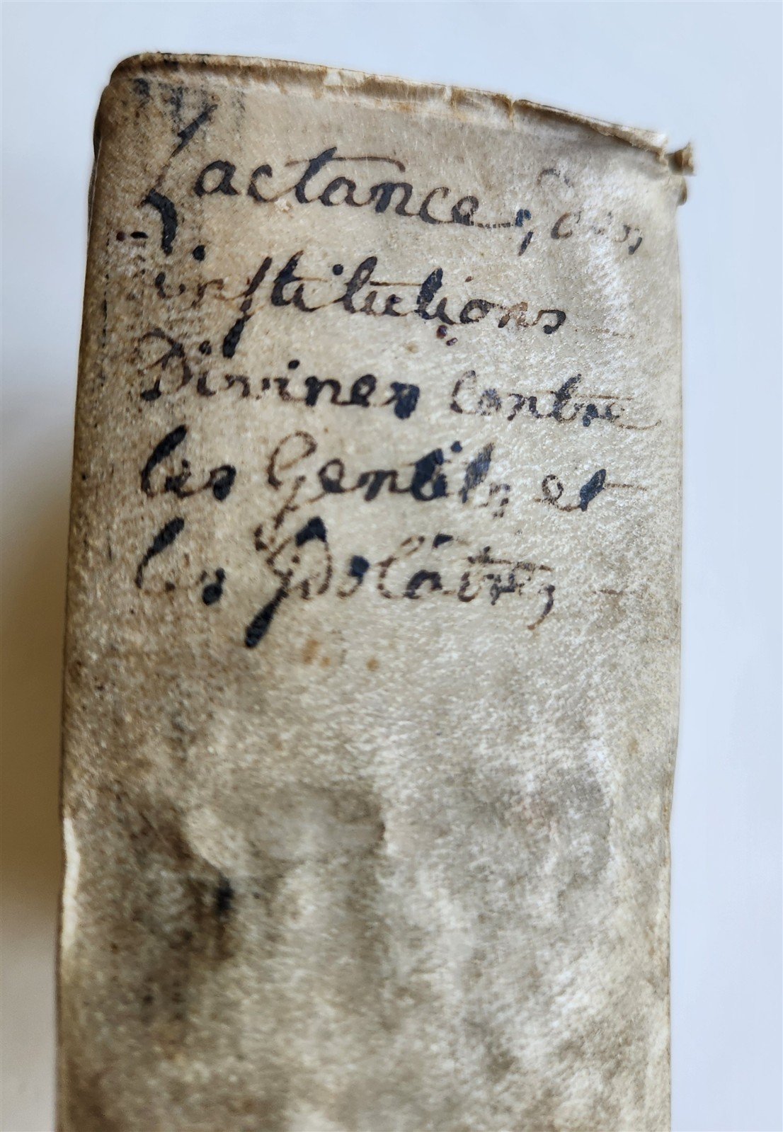 1587 LACTANTIUS Des divines institutions, contre les gentils & idolatres ANTIQUE