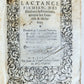 1587 LACTANTIUS Des divines institutions, contre les gentils & idolatres ANTIQUE