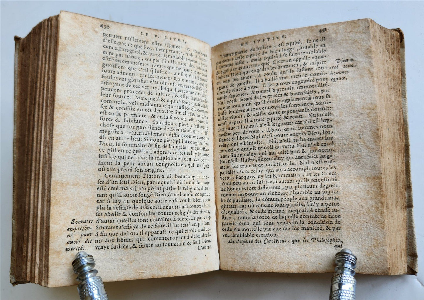 1587 LACTANTIUS Des divines institutions, contre les gentils & idolatres ANTIQUE