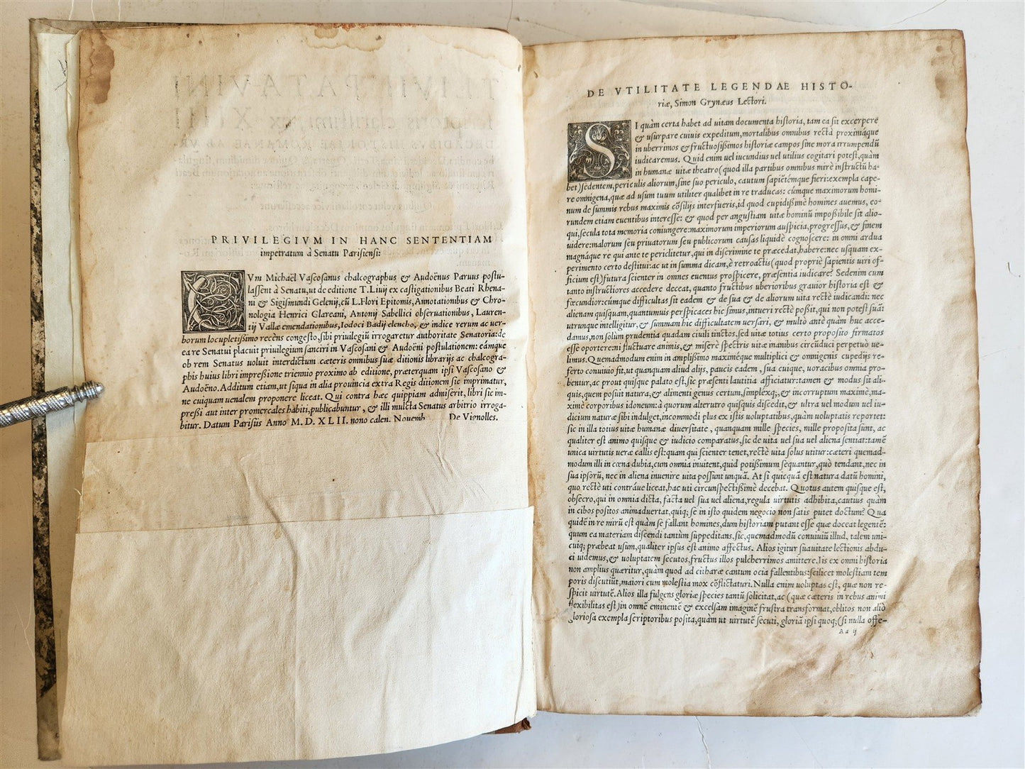 1542 ROMAN HISTORY by TITUS LIVIUS antique 16th CENTURY FOLIO
