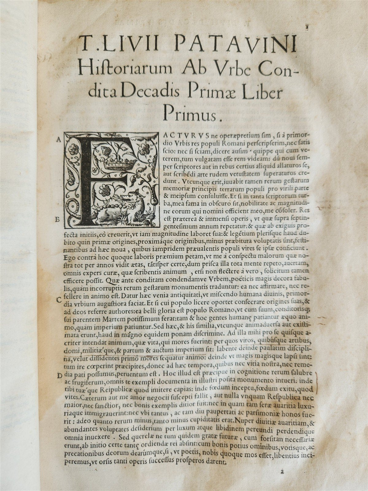 1542 ROMAN HISTORY by TITUS LIVIUS antique 16th CENTURY FOLIO