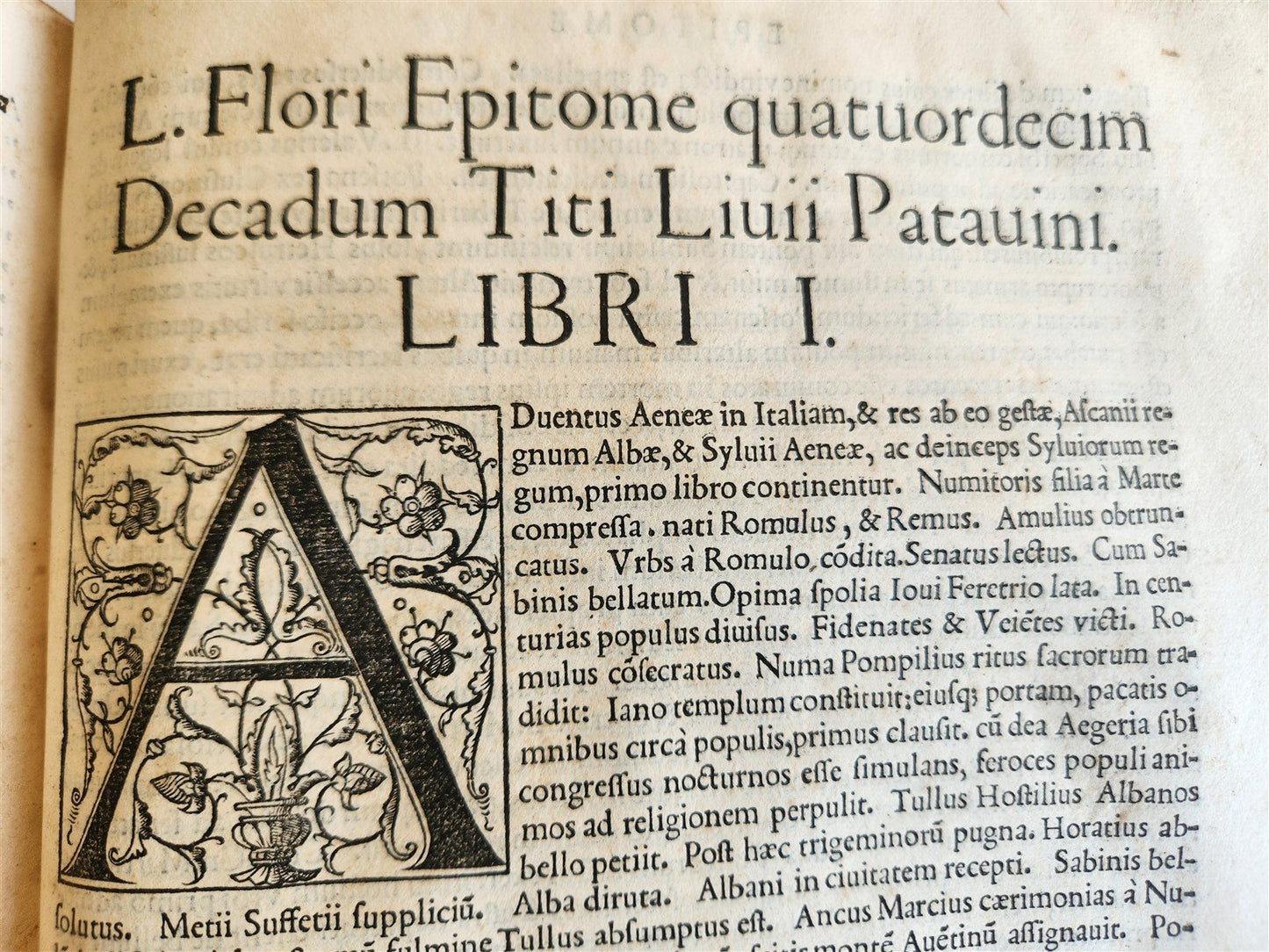 1542 ROMAN HISTORY by TITUS LIVIUS antique 16th CENTURY FOLIO