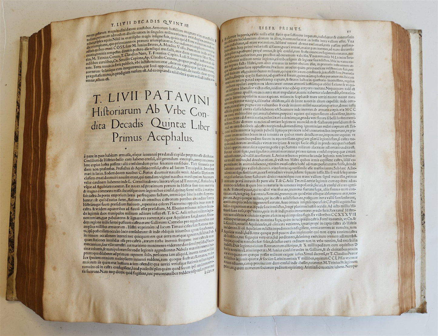 1542 ROMAN HISTORY by TITUS LIVIUS antique 16th CENTURY FOLIO