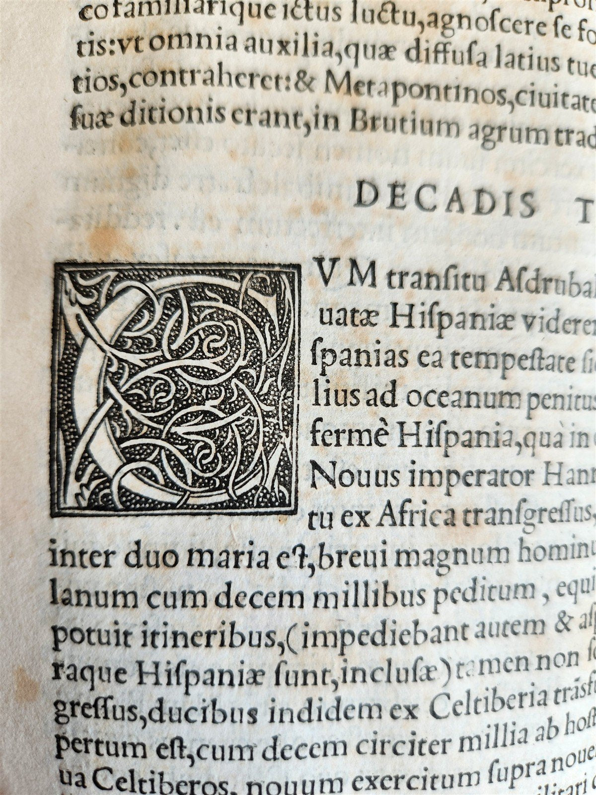 1542 ROMAN HISTORY by TITUS LIVIUS antique 16th CENTURY FOLIO