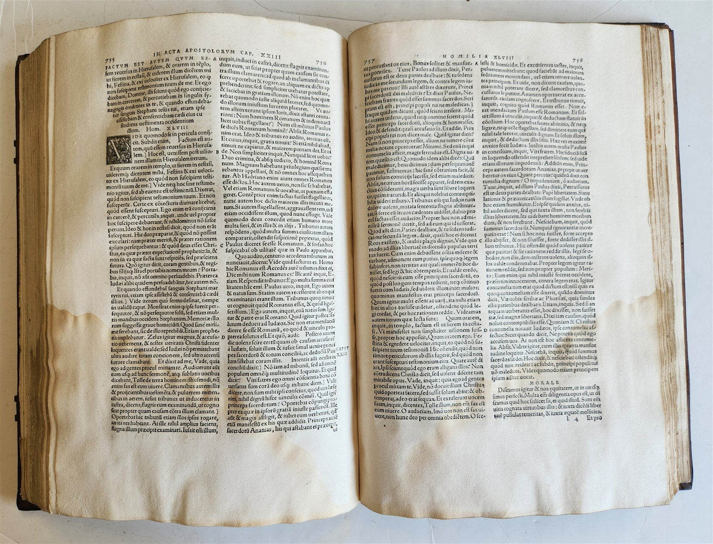 1547 Joannes CHRYSOSTOMUS OPERA antique 16th CENTURY FOLIO