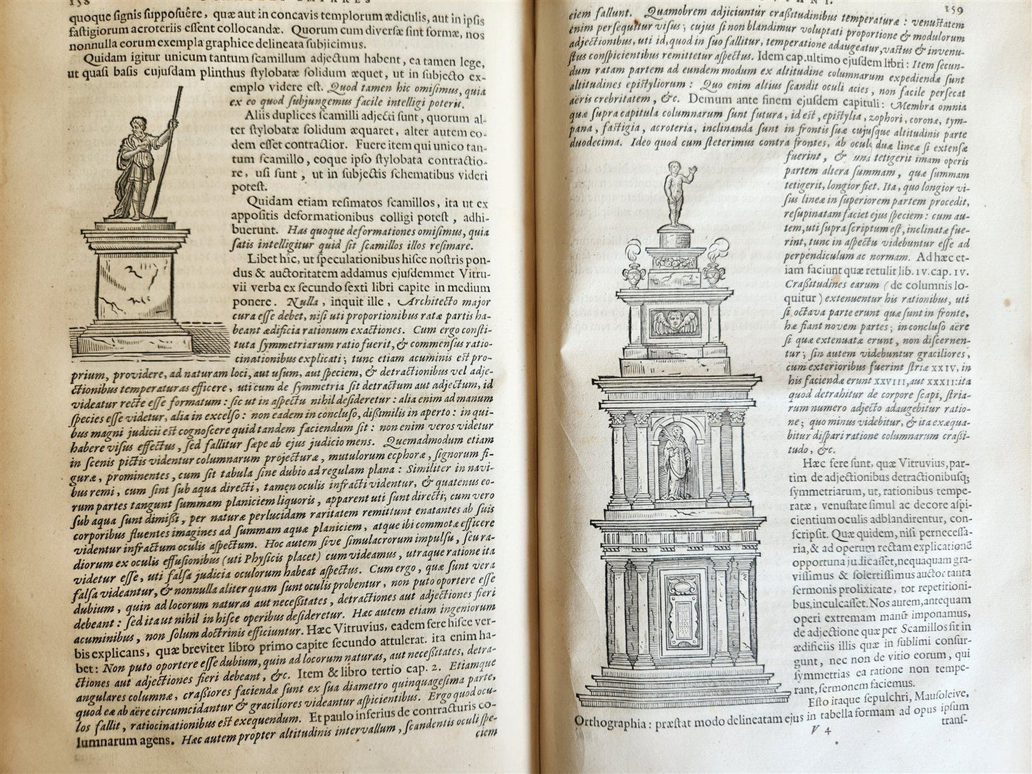 1649 ARCHITECTURE by VITRUVIUS antique ILLUSTRATED ELZEVIR FOLIO De Architectura