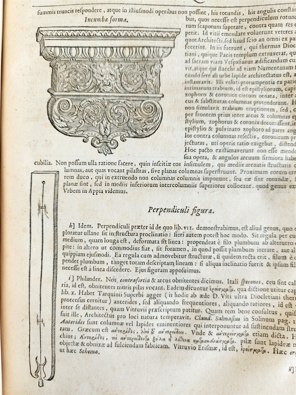 1649 ARCHITECTURE by VITRUVIUS antique ILLUSTRATED ELZEVIR FOLIO De Architectura