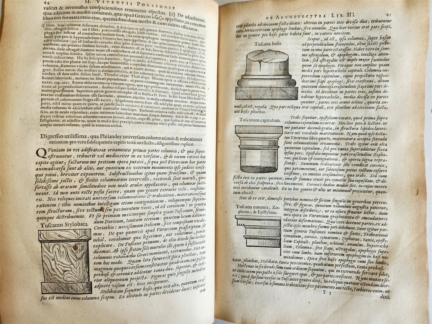 1649 ARCHITECTURE by VITRUVIUS antique ILLUSTRATED ELZEVIR FOLIO De Architectura
