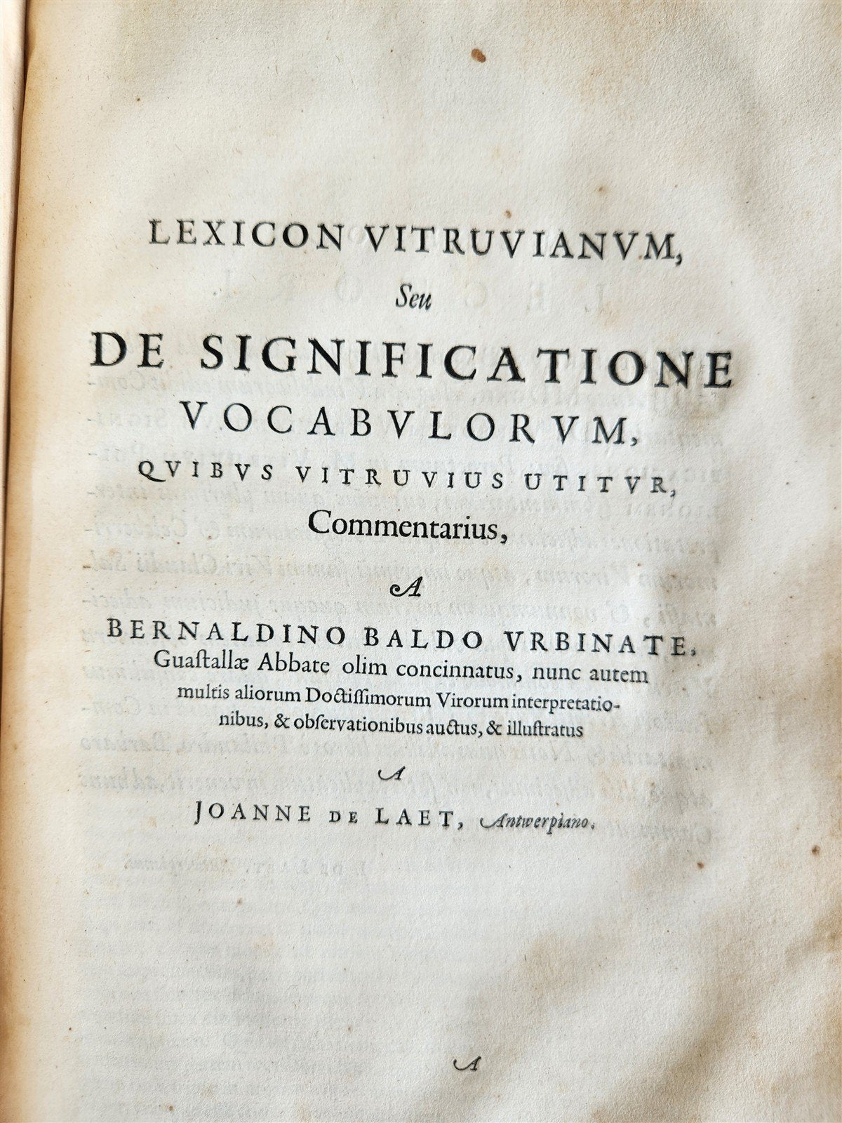 1649 ARCHITECTURE by VITRUVIUS antique ILLUSTRATED ELZEVIR FOLIO De Architectura