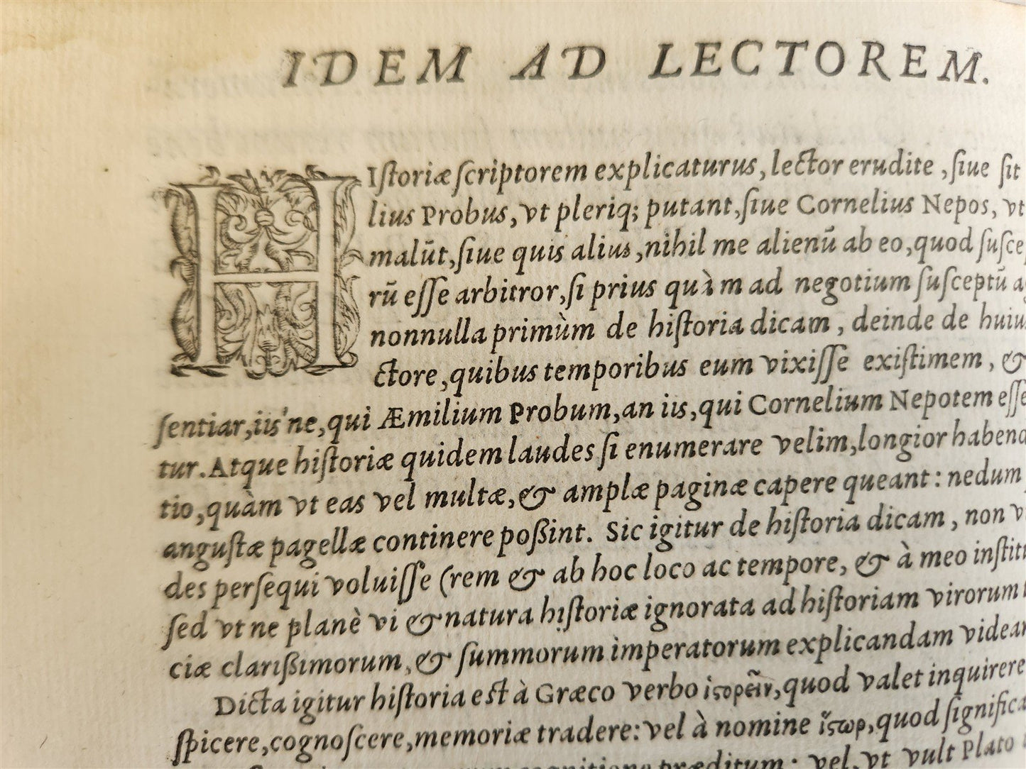 1569 Cornelius NEPOS Liber de vita excellentium imperatorum 16th CENTURY antique