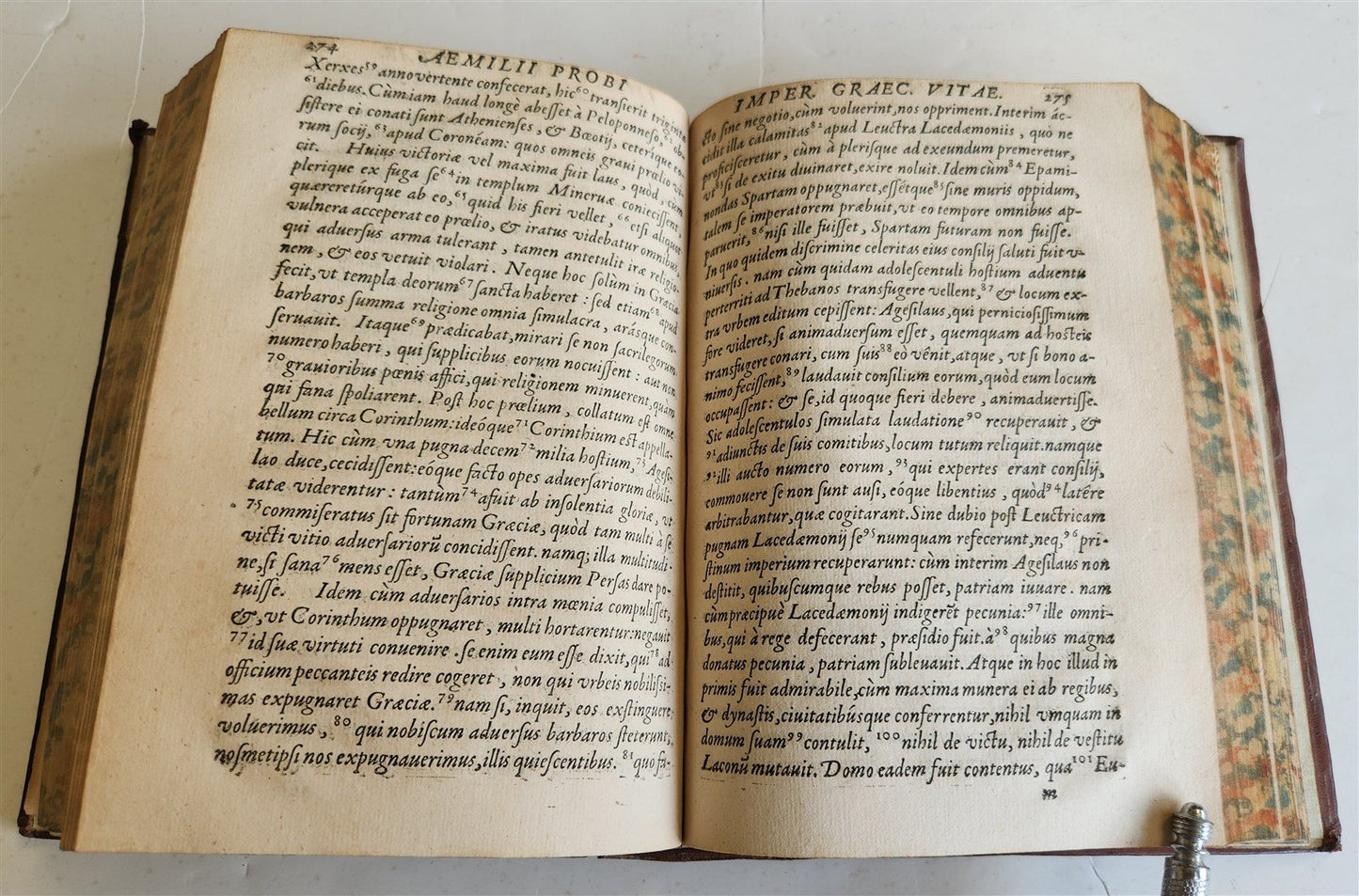 1569 Cornelius NEPOS Liber de vita excellentium imperatorum 16th CENTURY antique