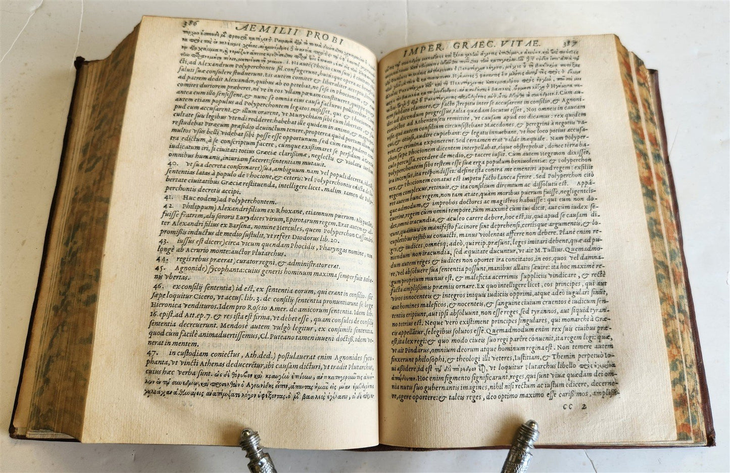 1569 Cornelius NEPOS Liber de vita excellentium imperatorum 16th CENTURY antique