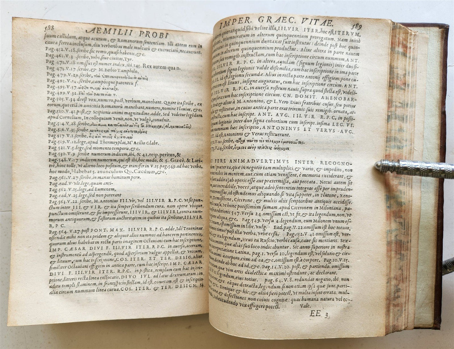 1569 Cornelius NEPOS Liber de vita excellentium imperatorum 16th CENTURY antique