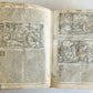 1574 BIBLE in LATIN antique 600 WOODCUTS by Hans Holbein & Bernard Salomon RARE