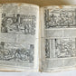 1574 BIBLE in LATIN antique 600 WOODCUTS by Hans Holbein & Bernard Salomon RARE