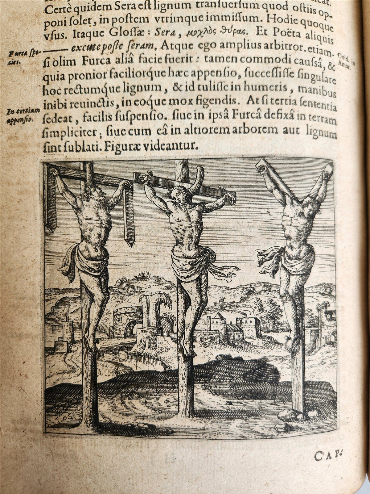 1598 DE MILITIA ROMANA CRUCE LIPSIUS antique ILLUSTRATED WARFARE Plantin vellum