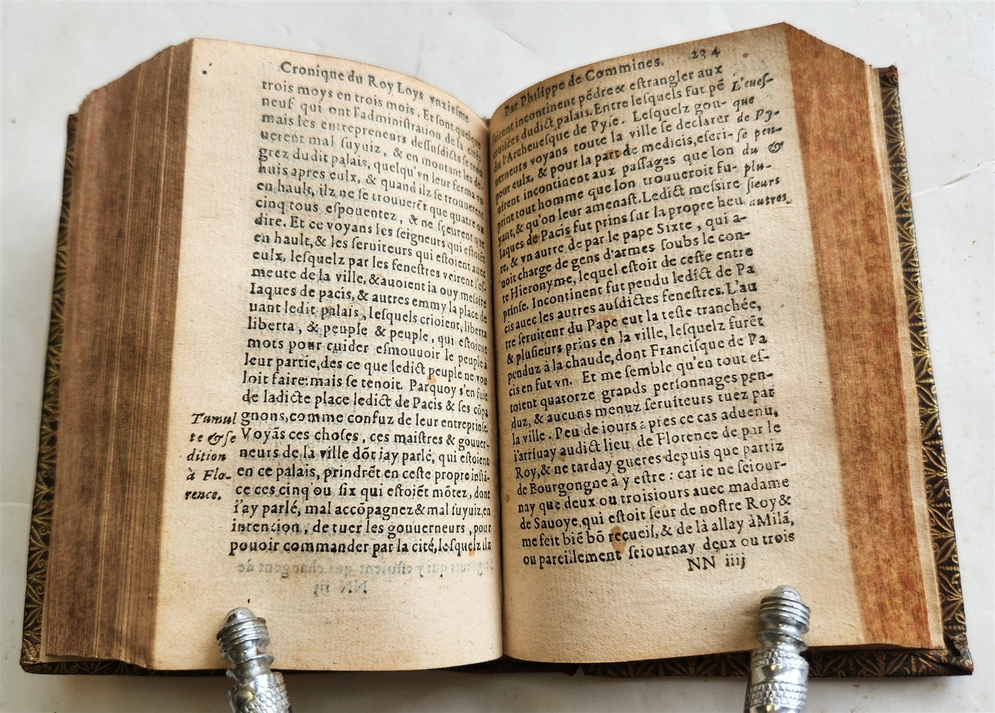 1560 HISTORY of FRANCE by Philippe de Commynes antique Reign of King Louis XI
