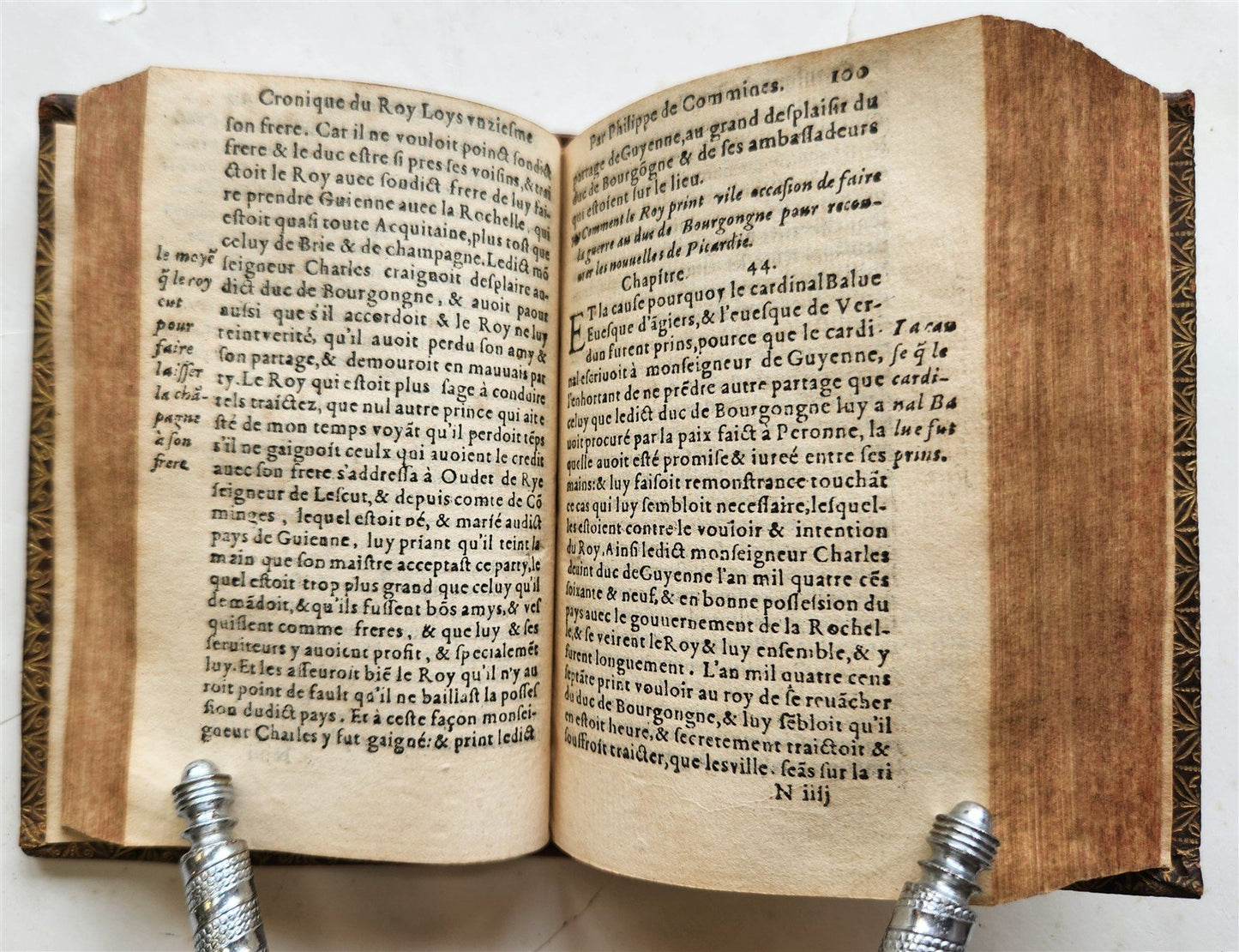 1560 HISTORY of FRANCE by Philippe de Commynes antique Reign of King Louis XI