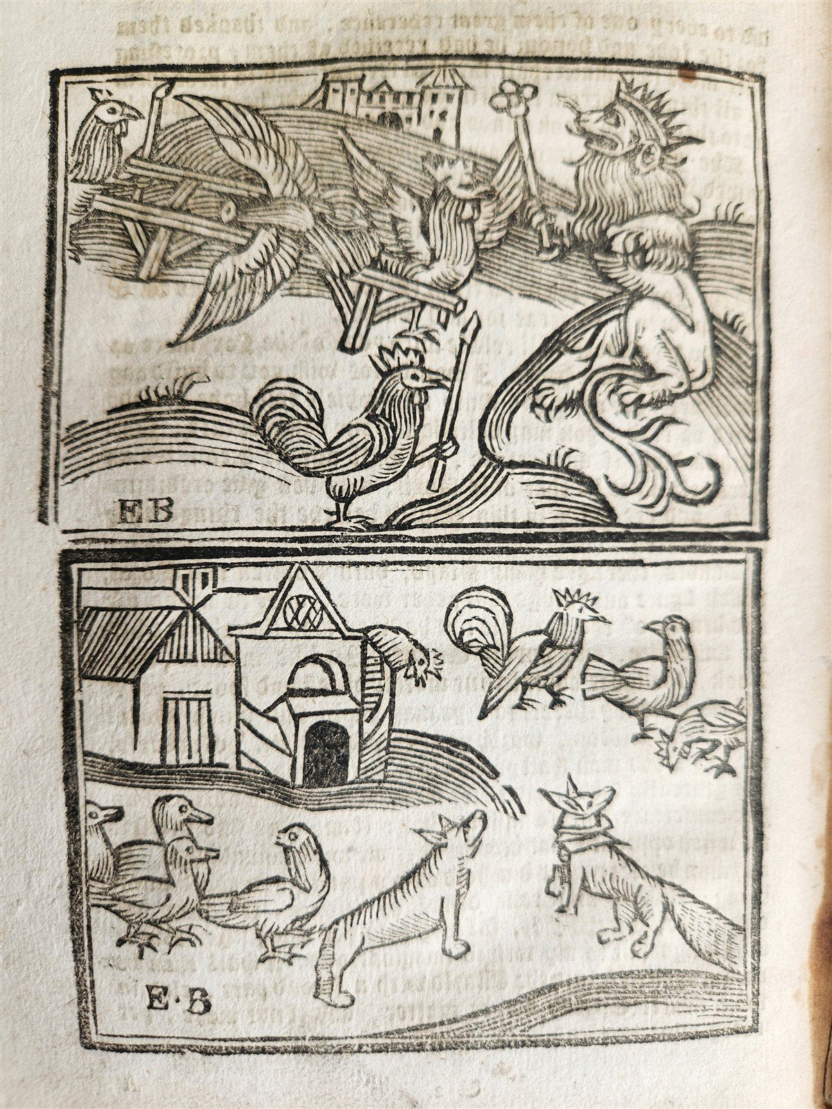 1701 REYNARD THE FOX in ENGLISH antique ILLUSTRATED w/ WOODCUTS