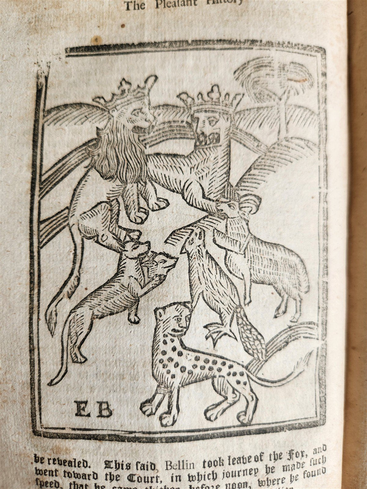 1701 REYNARD THE FOX in ENGLISH antique ILLUSTRATED w/ WOODCUTS
