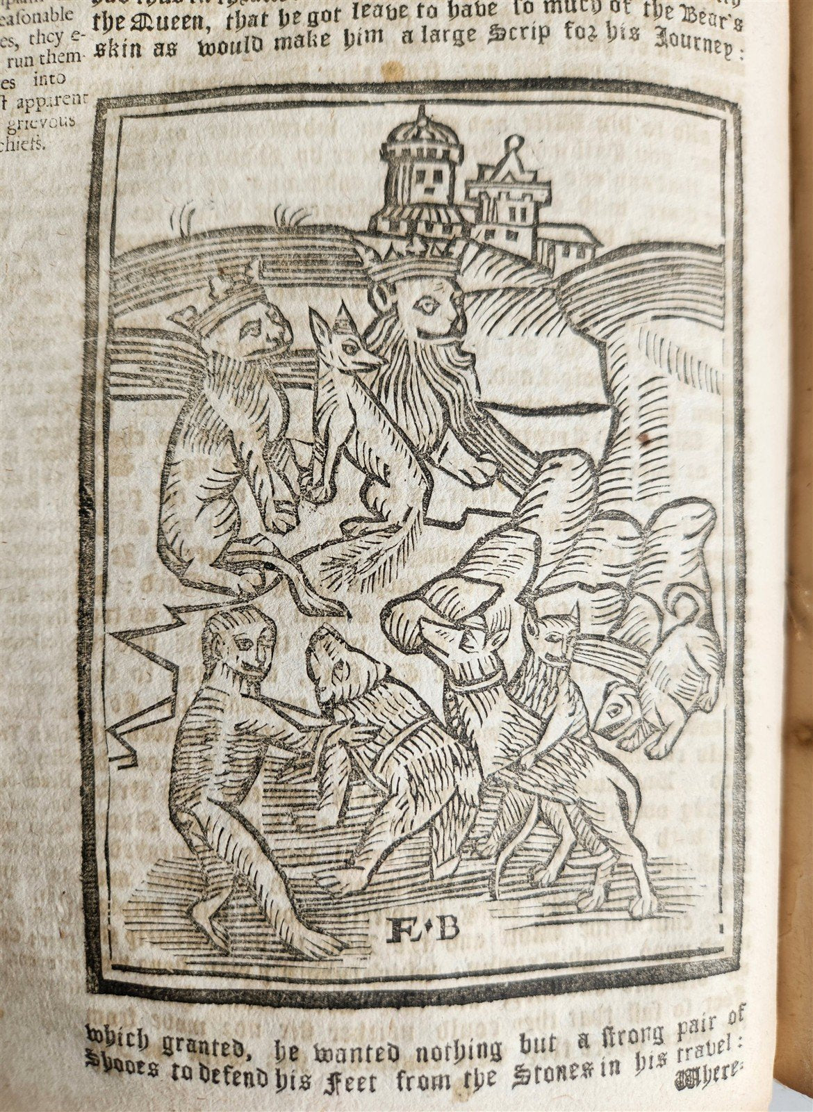 1701 REYNARD THE FOX in ENGLISH antique ILLUSTRATED w/ WOODCUTS