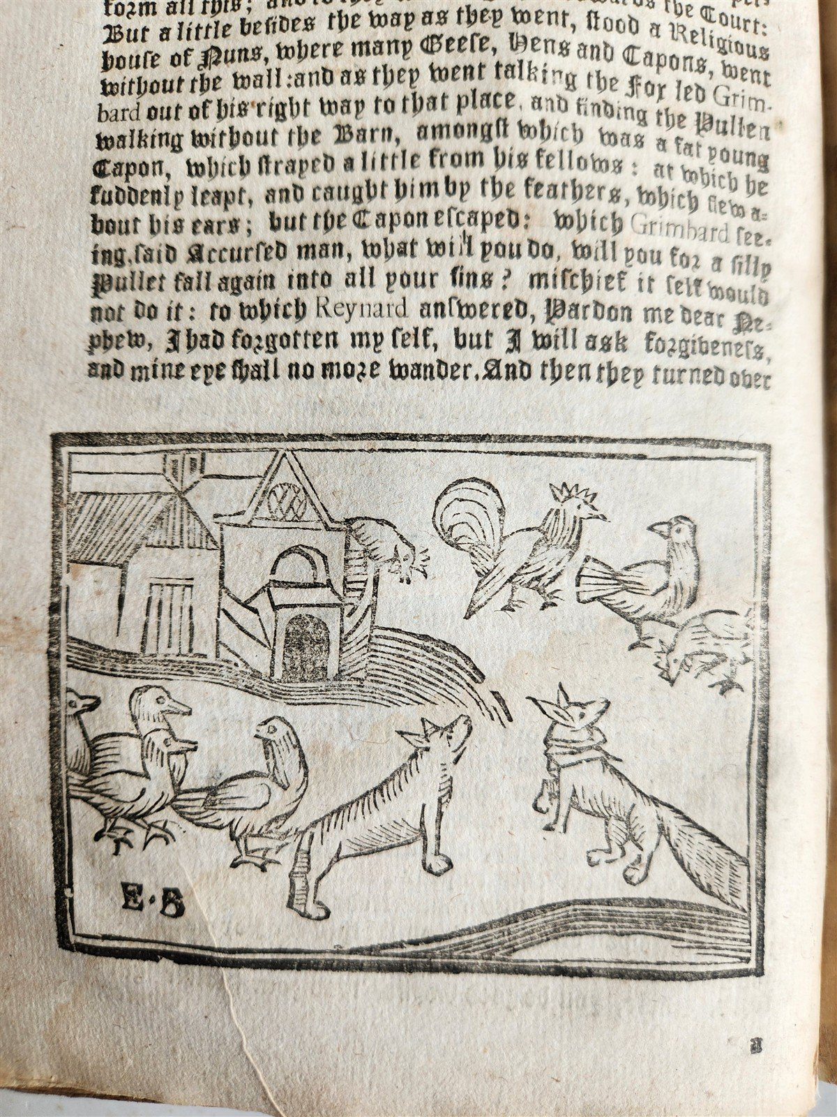 1701 REYNARD THE FOX in ENGLISH antique ILLUSTRATED w/ WOODCUTS