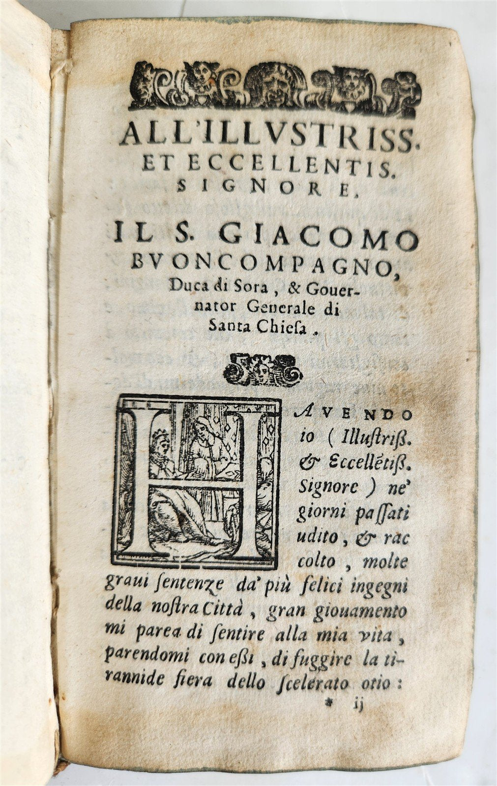 1585 Theatro Morale de moderni ingegni ANTIQUE in ITALIAN vellum binding