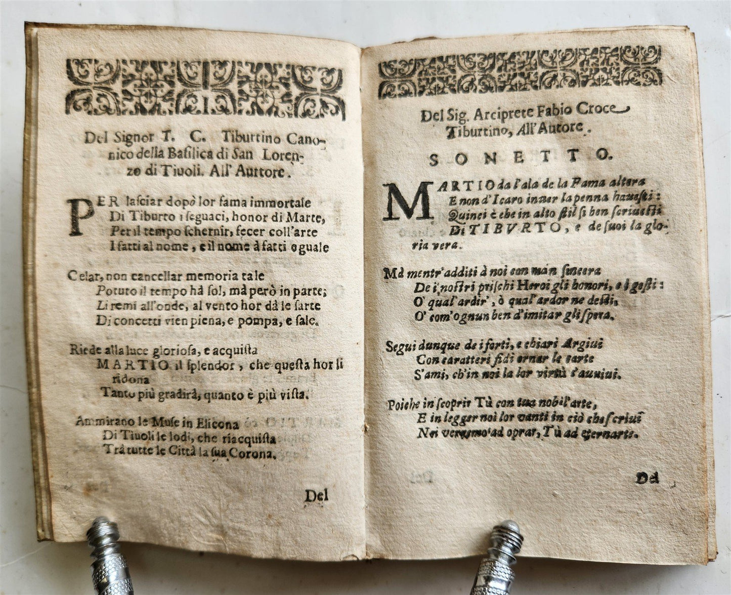 1646 HISTORY of TIVOLI by Francesco Martio TIBURTINO antique in ITALIAN vellum