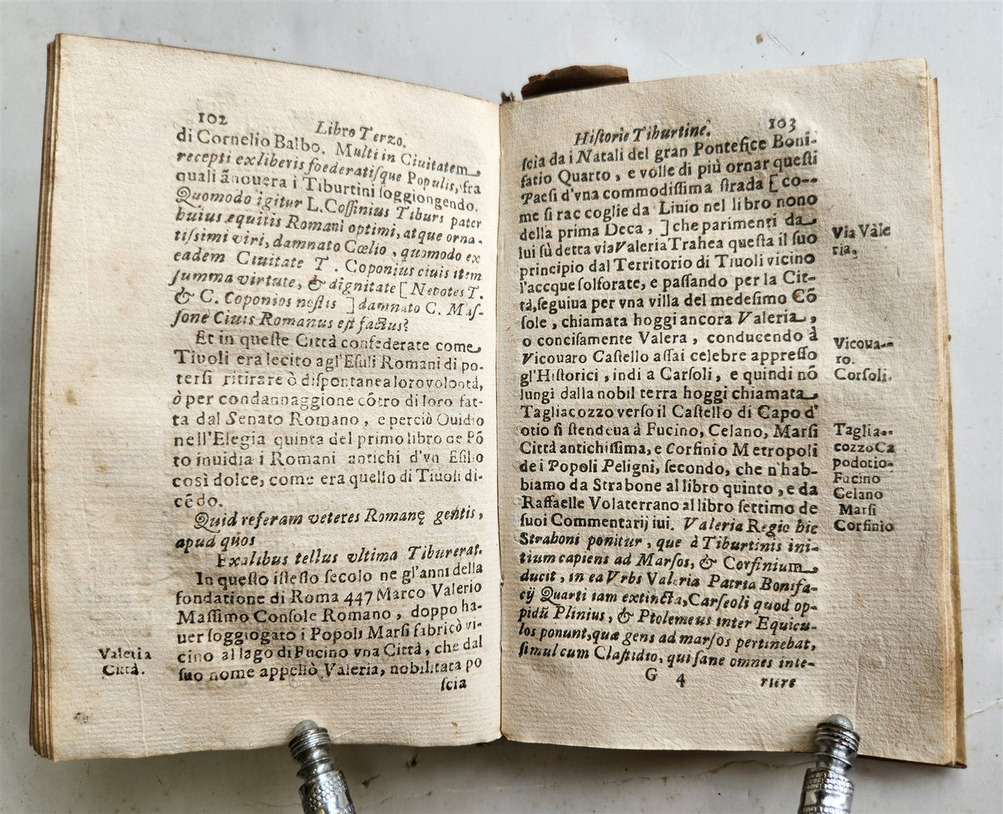 1646 HISTORY of TIVOLI by Francesco Martio TIBURTINO antique in ITALIAN vellum