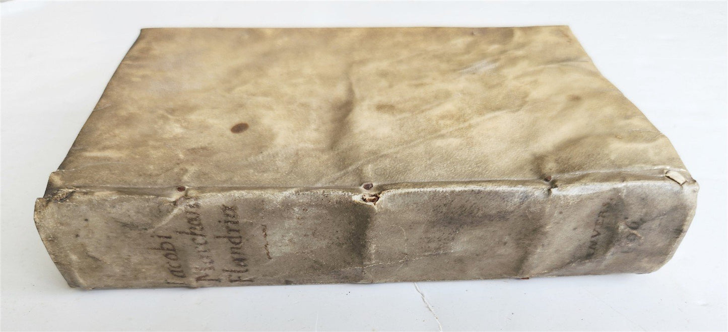 1596 HISTORY of FLANDRIA by Jacobus MARCHANTIUS antique VELLUM Plantin Press