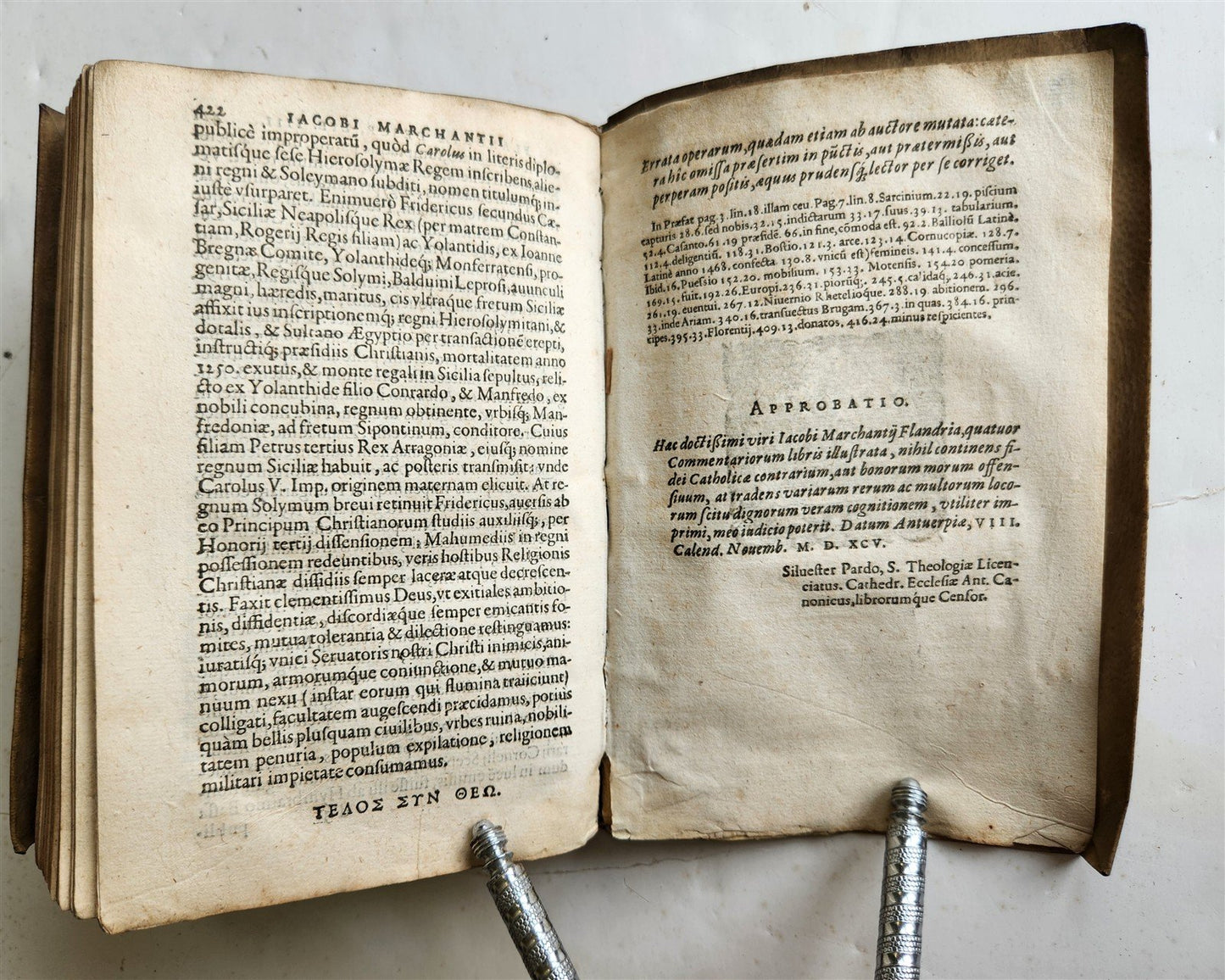 1596 HISTORY of FLANDRIA by Jacobus MARCHANTIUS antique VELLUM Plantin Press