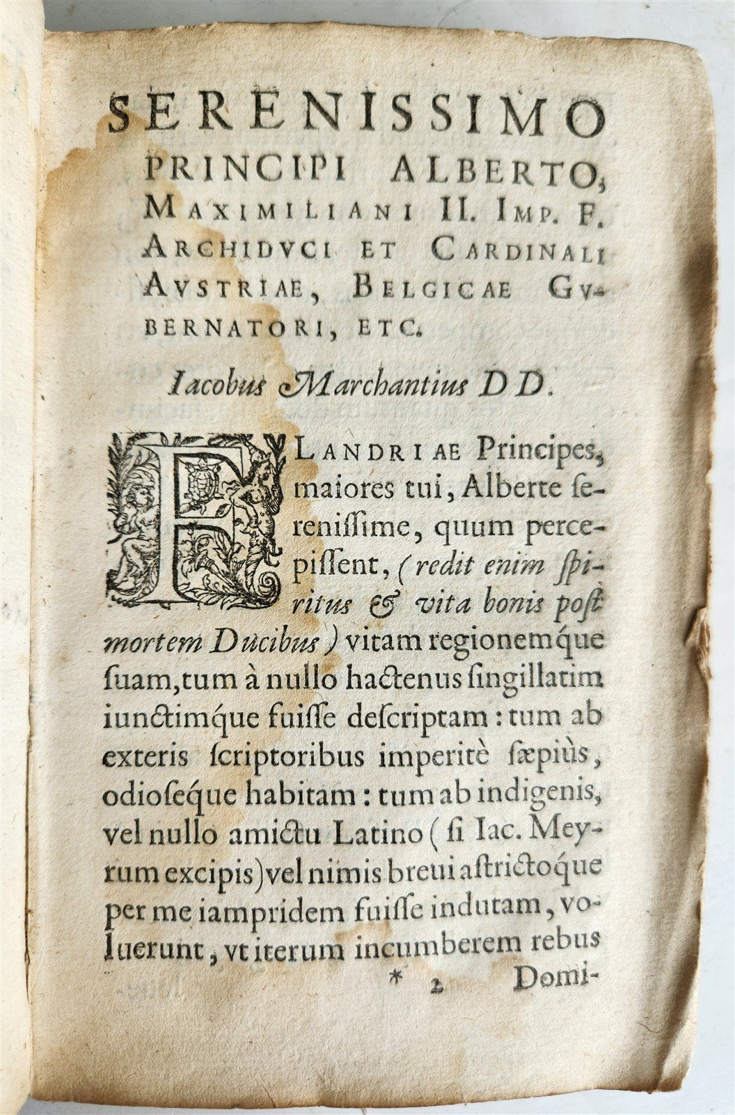 1596 HISTORY of FLANDRIA by Jacobus MARCHANTIUS antique VELLUM Plantin Publisher