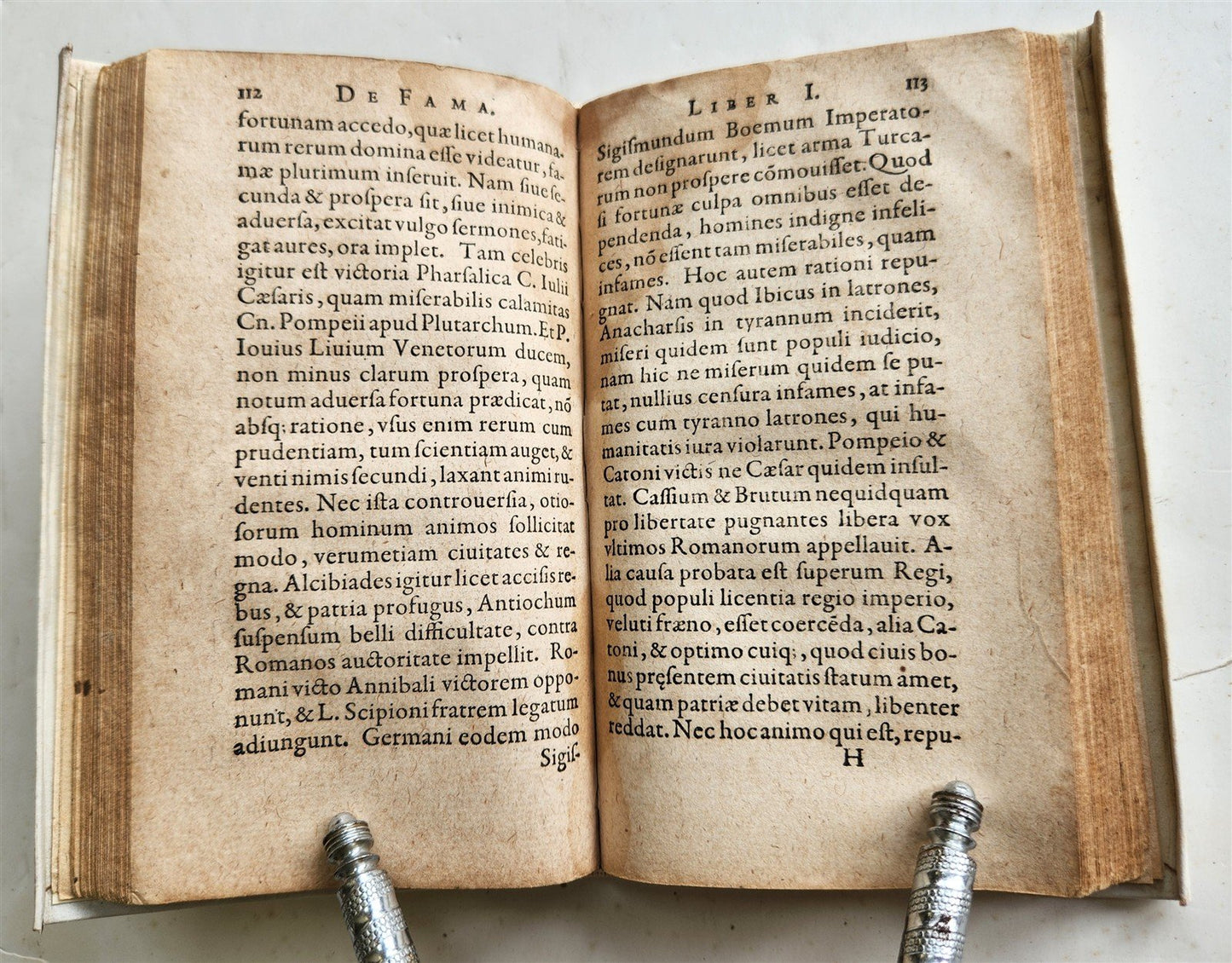 1595 DE FAMA by Jacobus TYPOTIUS antique HISTORY 16th CENTURY