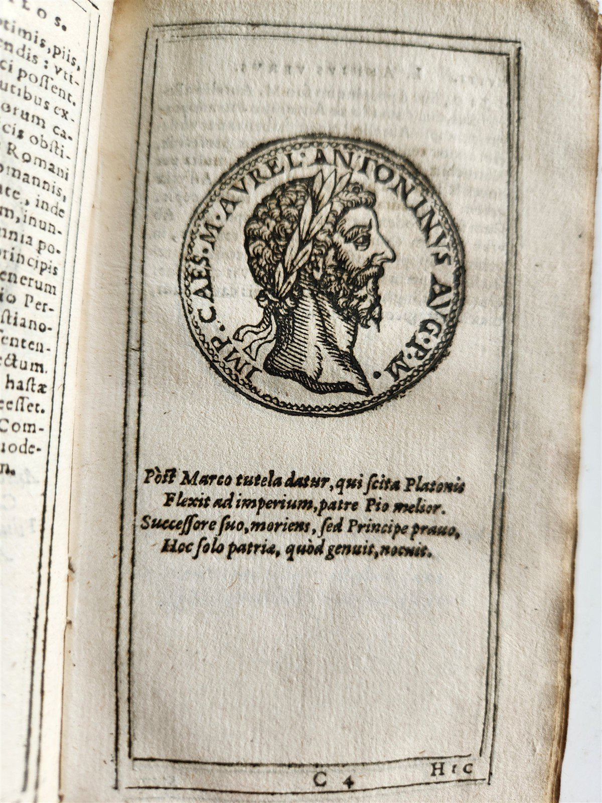 1599 IMAGES OF ROMAN EMPERORS antique ILLUSTRATED Plantin Press