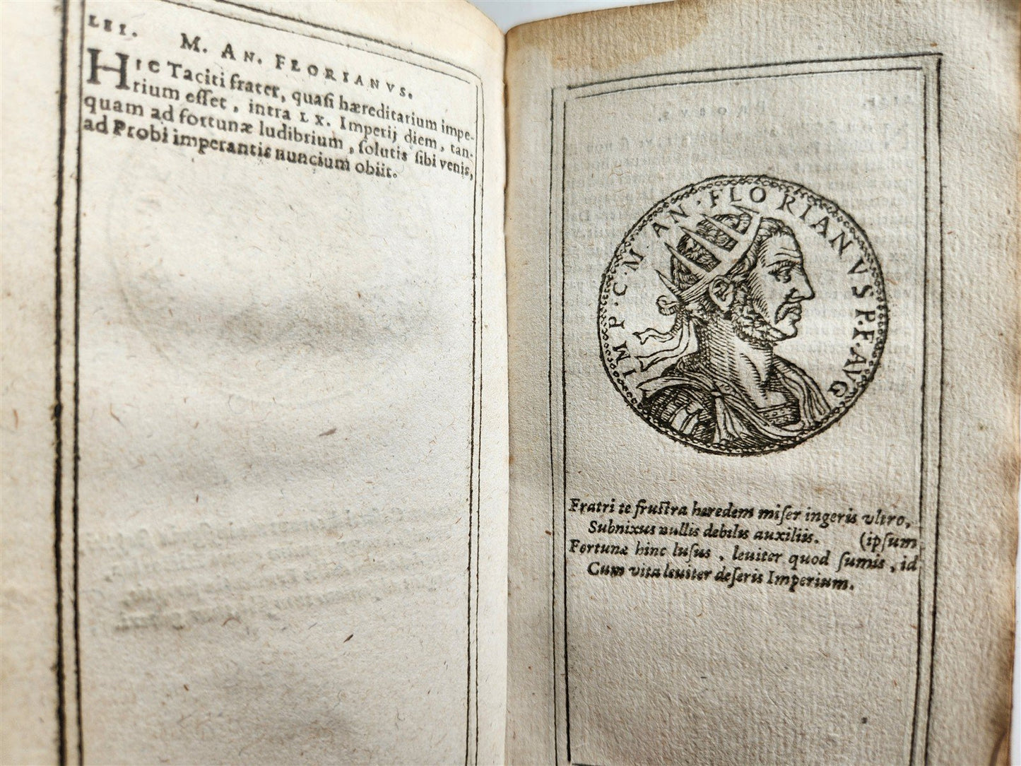 1599 IMAGES OF ROMAN EMPERORS antique ILLUSTRATED Plantin Press