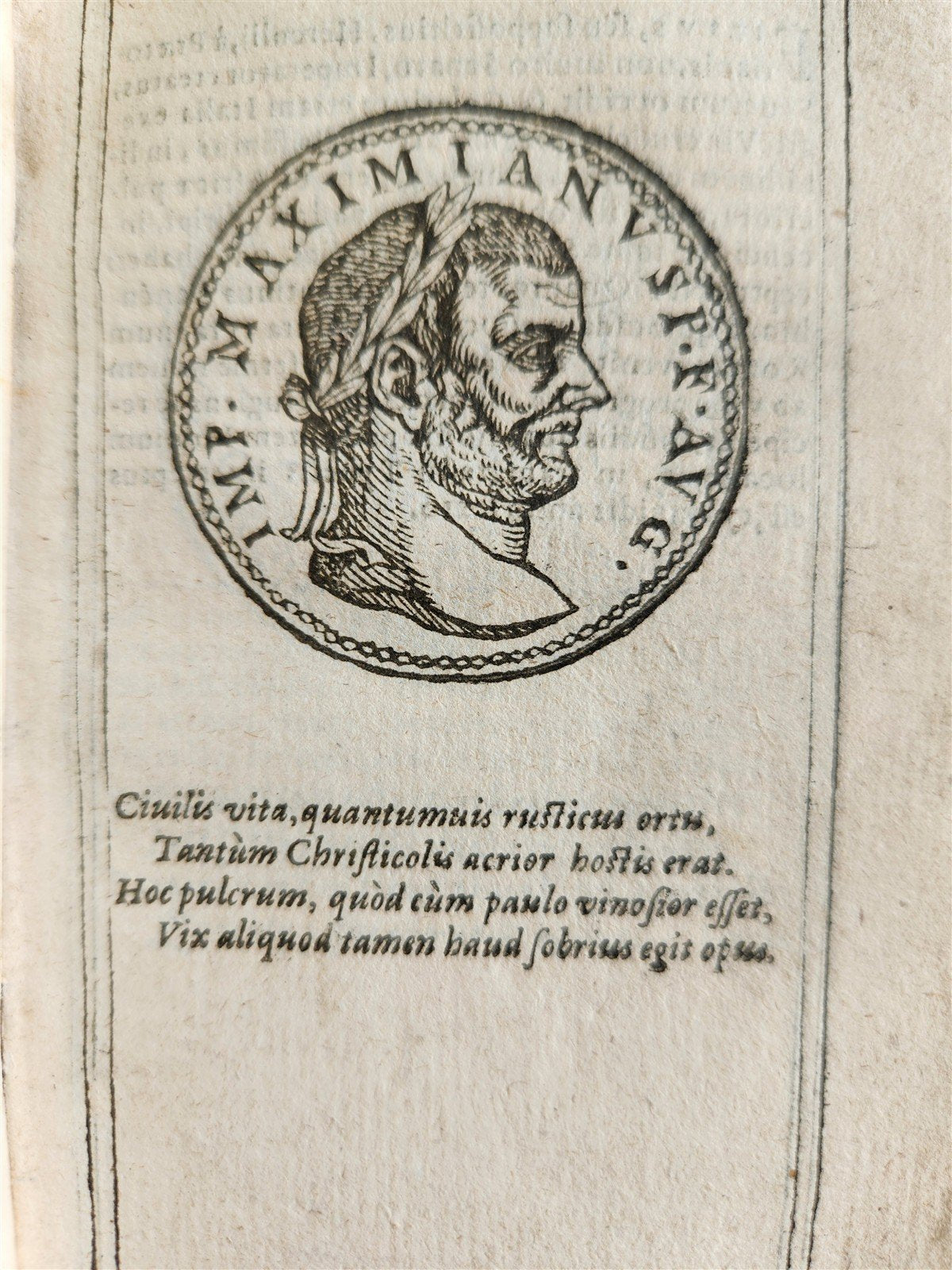 1599 IMAGES OF ROMAN EMPERORS antique ILLUSTRATED Plantin Press