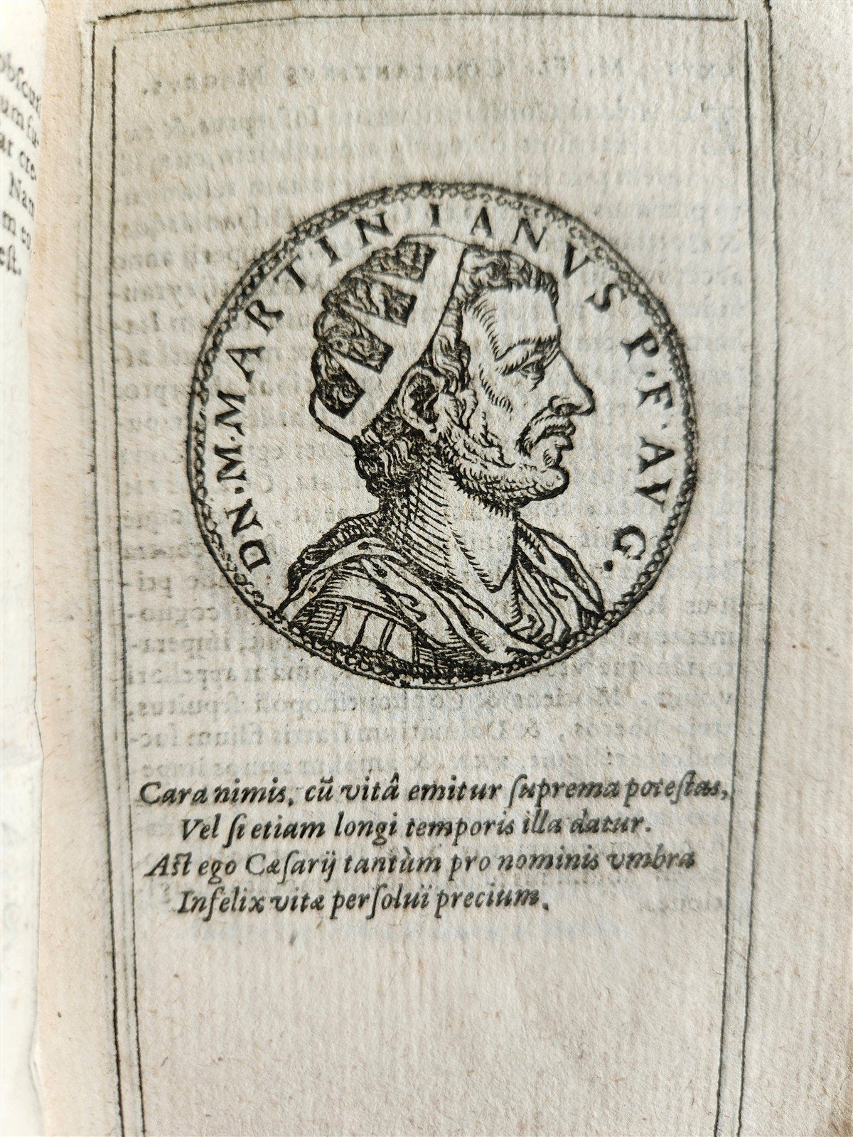 1599 IMAGES OF ROMAN EMPERORS antique ILLUSTRATED Plantin Press