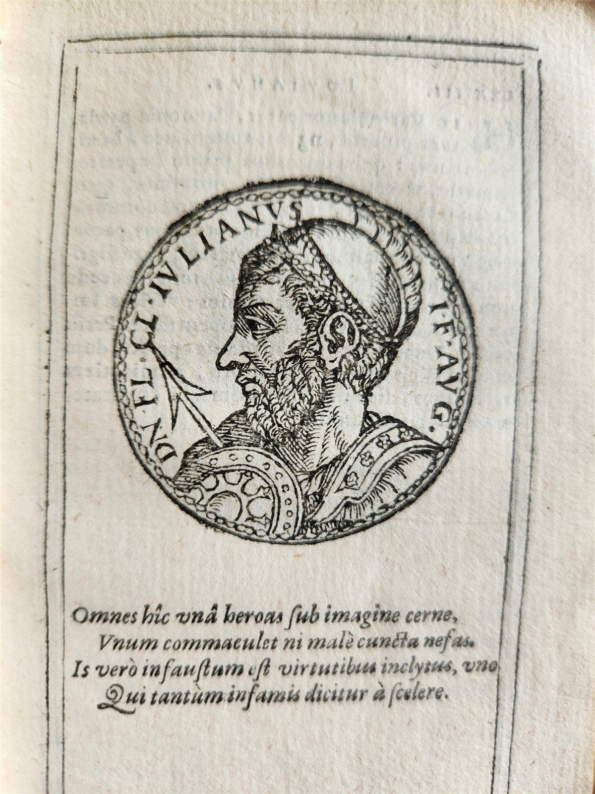 1599 IMAGES OF ROMAN EMPERORS antique ILLUSTRATED Plantin Press