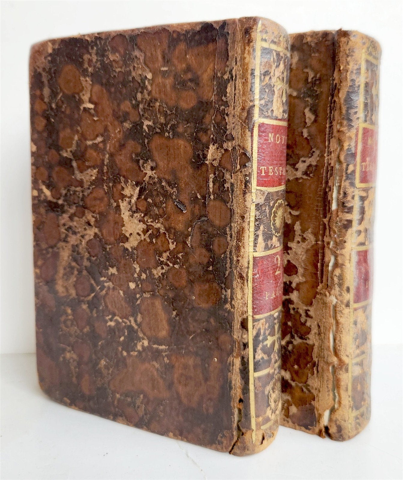 1549 BIBLE in GREEK by ESTIENNE PUBLISHERS antique 2 VOLUMES NEW TESTAMENT