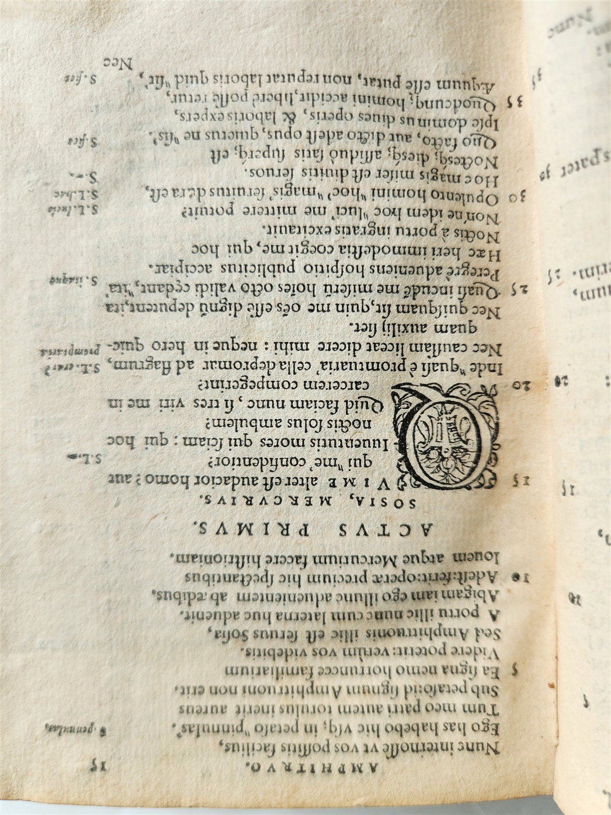 1566 1st Plantin pocket edition of Plautus COMEDIES antique 16th CENTURY BINDING