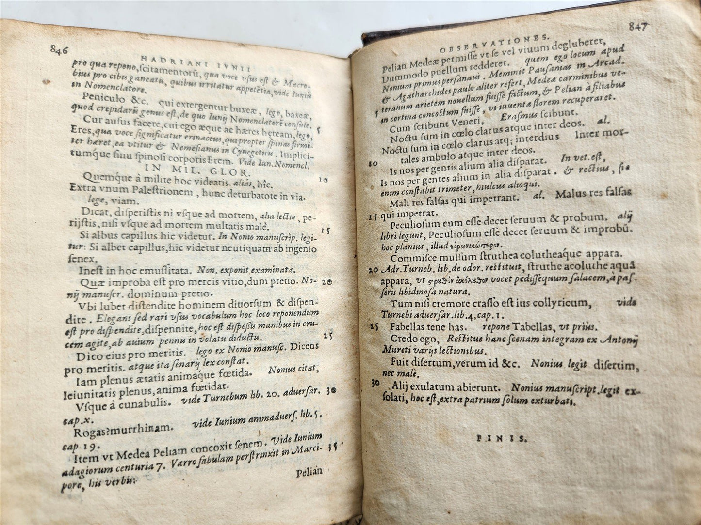 1566 1st Plantin pocket edition of Plautus COMEDIES antique 16th CENTURY BINDING