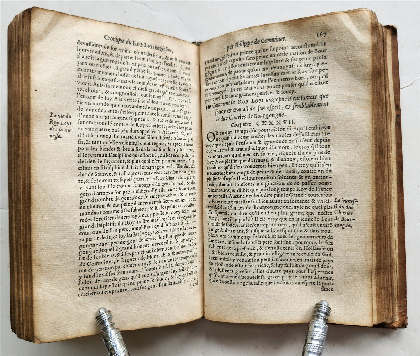 1549 HISTORY of FRANCE by Philippe de Commynes antique reign of King Louis XI