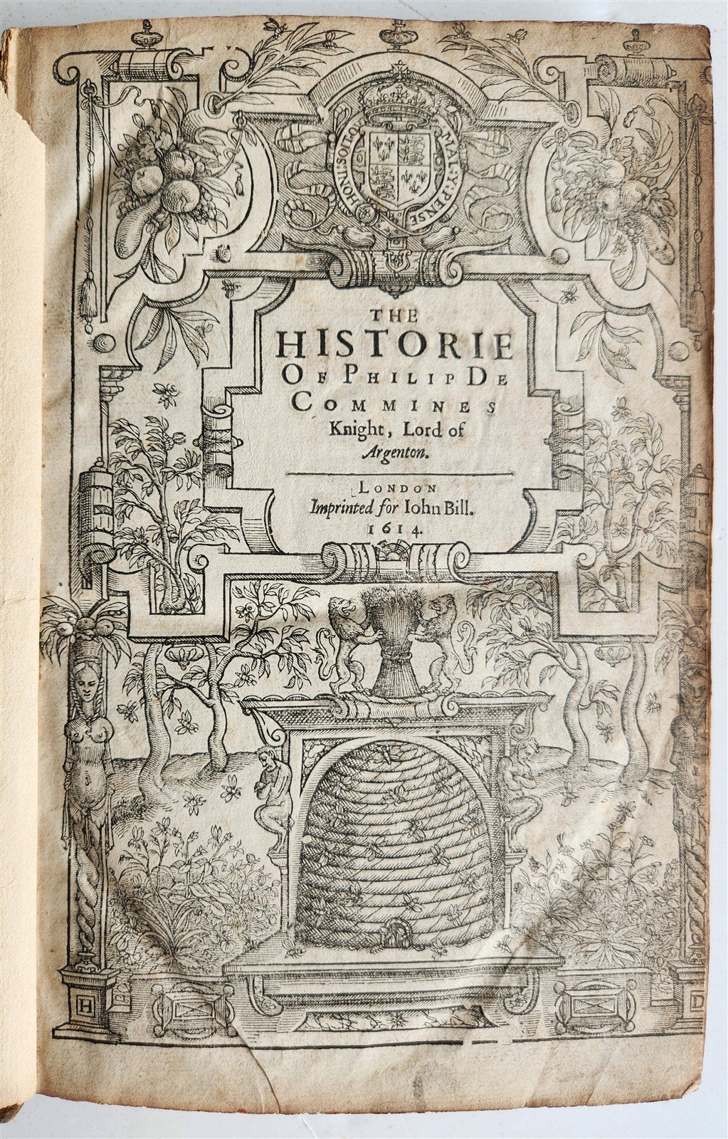 1614 Historie of Philip de Commines Knight, Lord of Argenton antique in ENGLISH