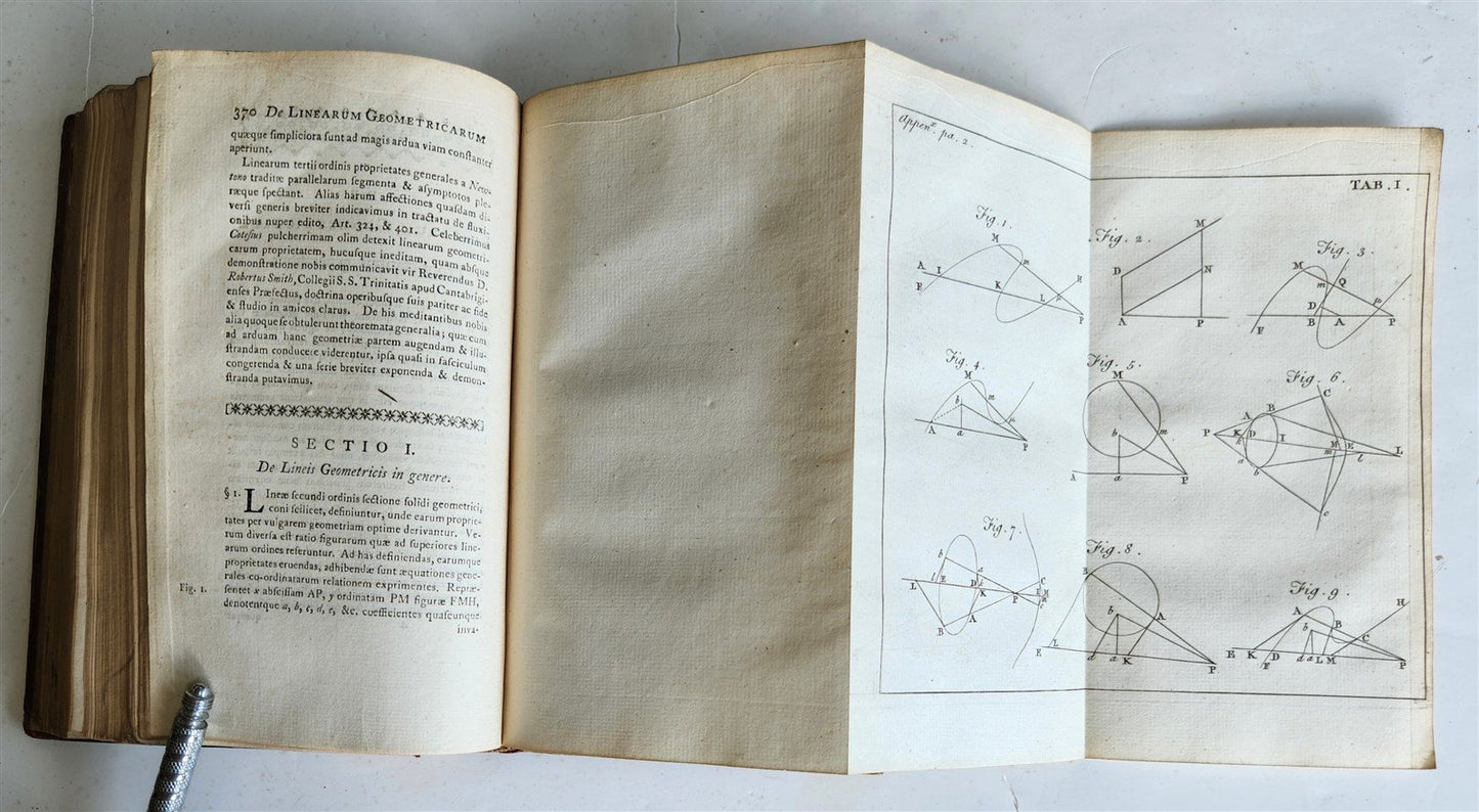 1771 Treatise of Algebra ILLUSTRATED antique in ENGLISH