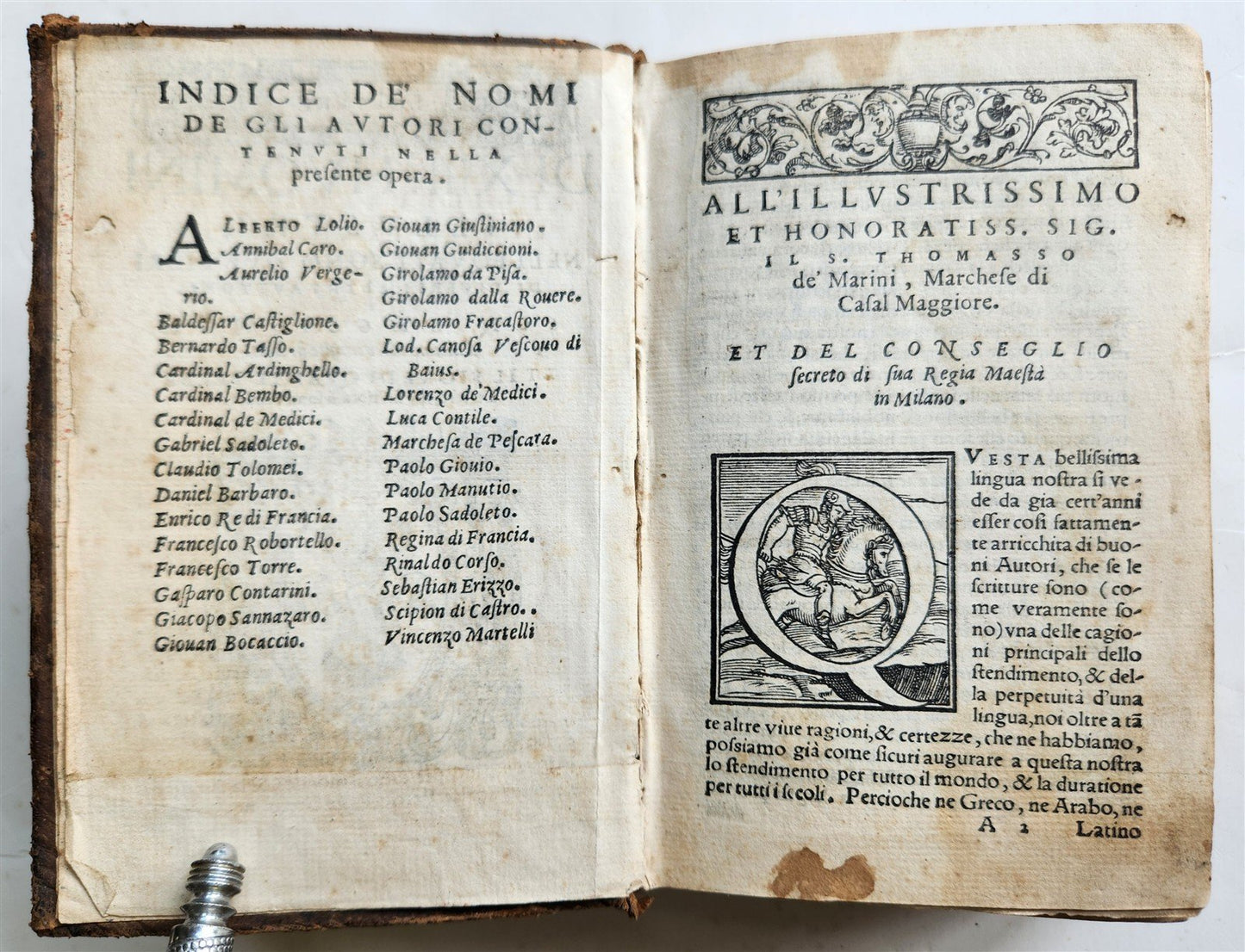 1564 LETTERE DI XIII. HUOMINI ILLUSTRI antique in ITALIAN 16th century
