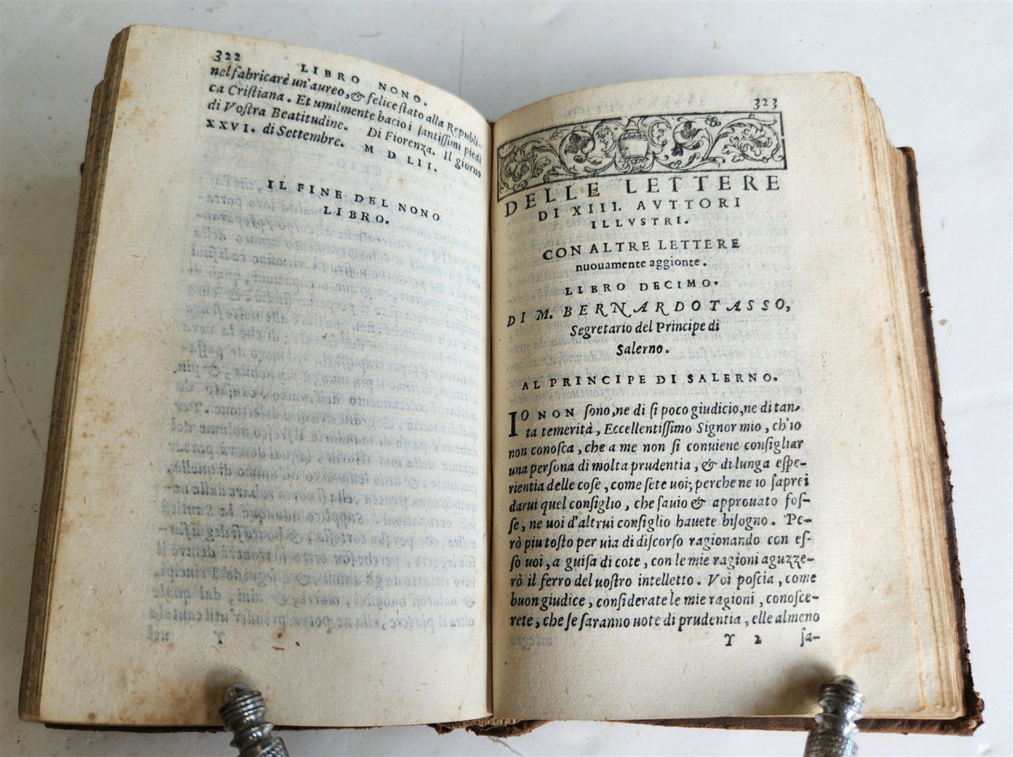 1564 LETTERE DI XIII. HUOMINI ILLUSTRI antique in ITALIAN 16th century