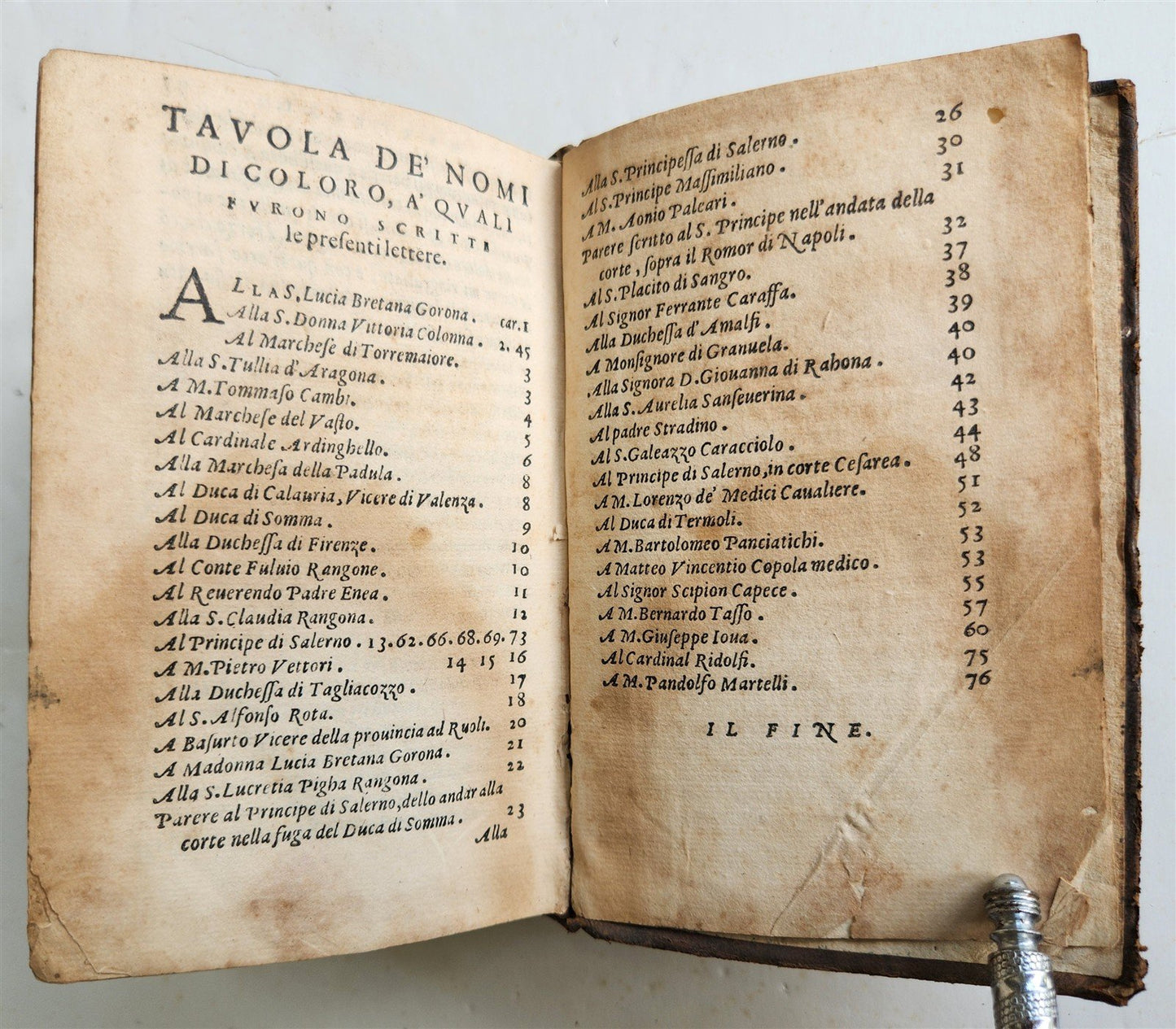 1564 LETTERE DI XIII. HUOMINI ILLUSTRI antique in ITALIAN 16th century